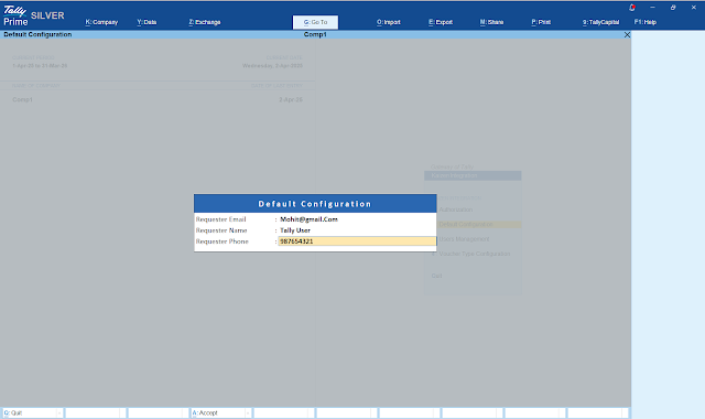 Default Configuration