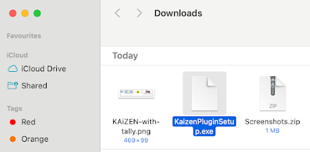 how to install the KAiZEN Tally