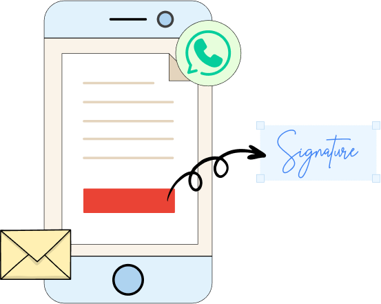 Request Signatures via Email/WhatsApp