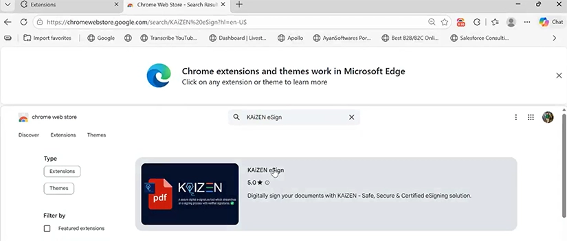 search edge extension