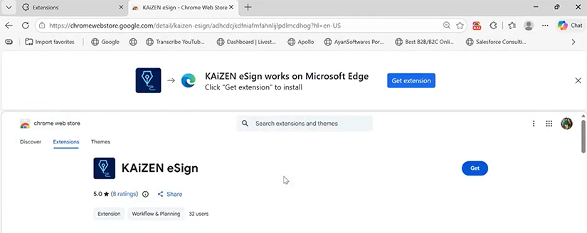 search edge extension