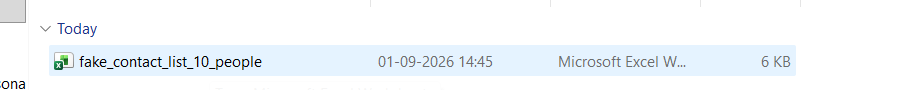 select the file