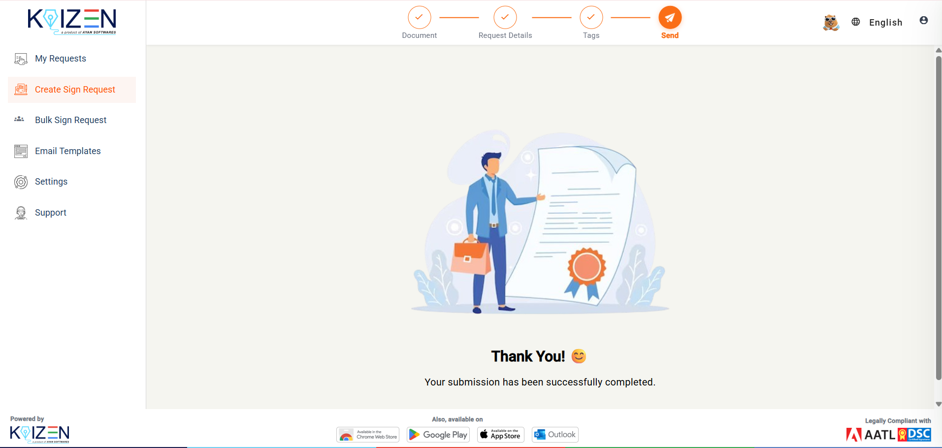 document submitted