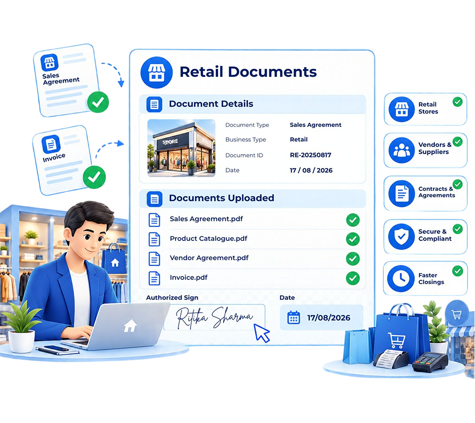 Retail documents signed digitally with KAiZEN eSign